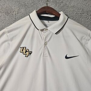 University‎ Central Florida UCF White Knights Mens Large Nike Dri Fit Polo Shirt